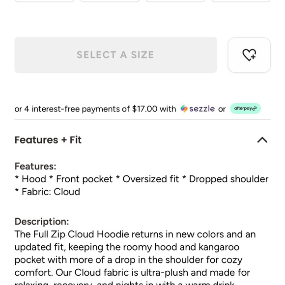 Buffbunny Full Zip Cloud Hoodie - Picture 3 of 6